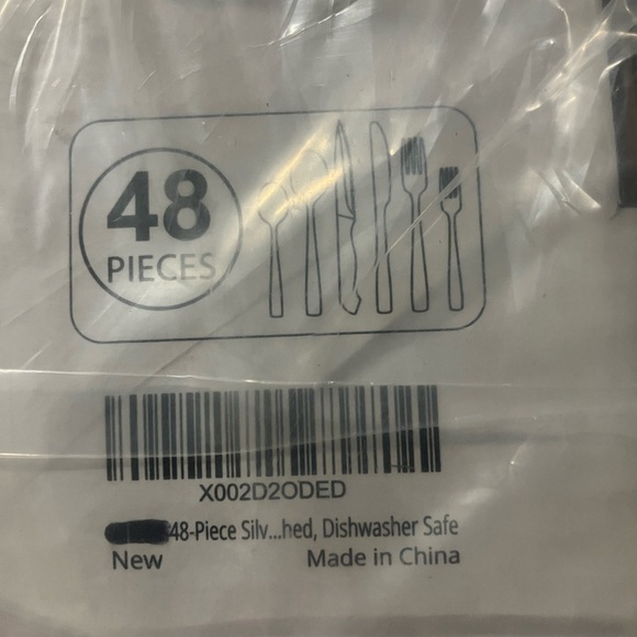 Stainless Steel and Black Handle Cutlery Set - Picture 5 of 12